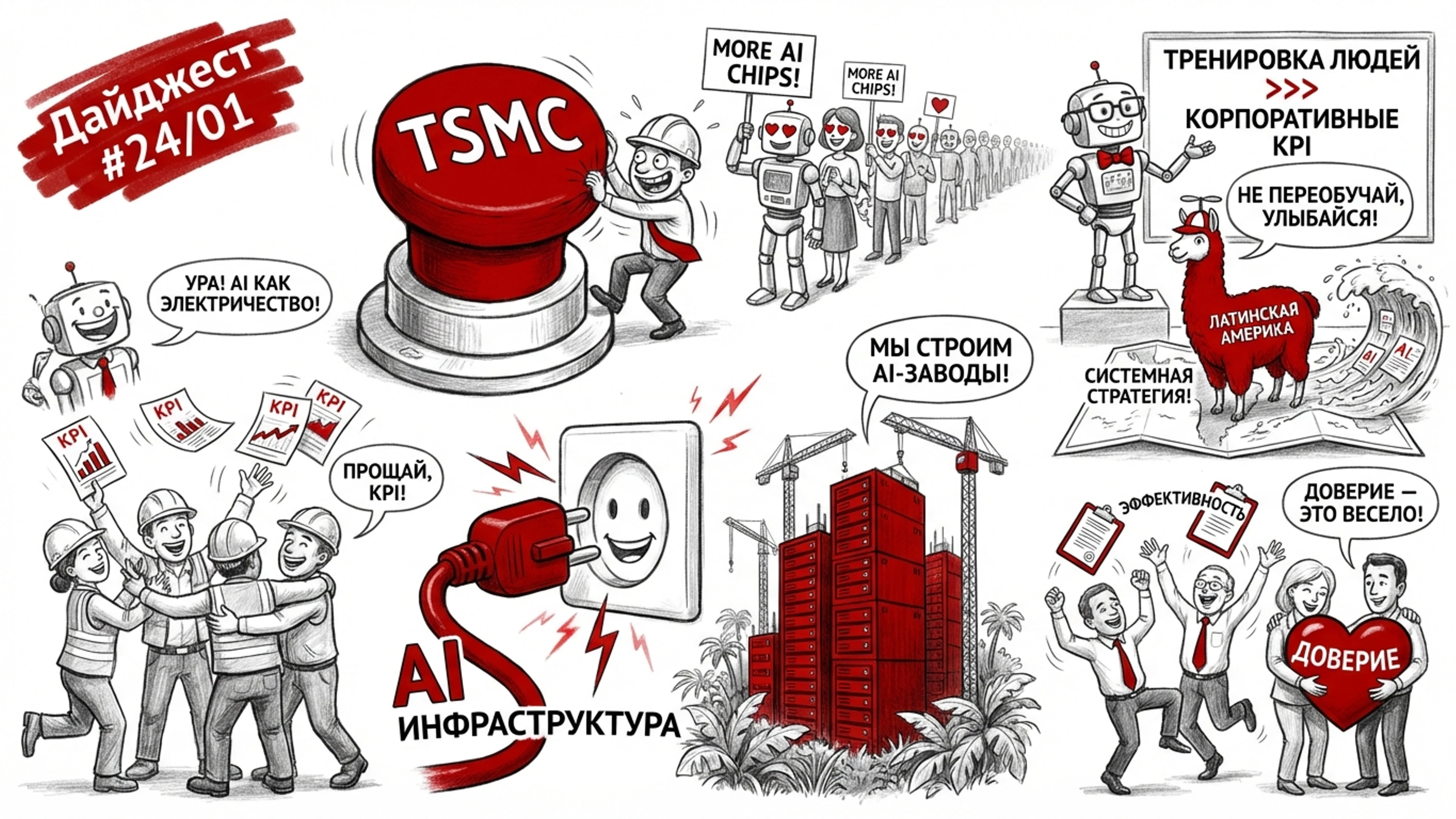 Ошибки TSMC и газовый бум: AI взрослеет
