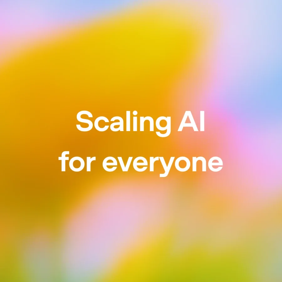Scaling AI for everyone > Cover